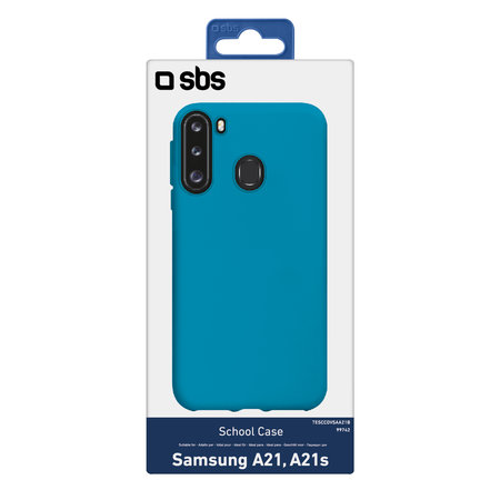 SBS - Caz School pentru Samsung Galaxy A21, albastru