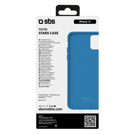 SBS - Caz Vanity pentru iPhone 11, albastru