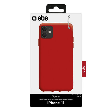 SBS - Caz Vanity pentru iPhone 11, ro?u