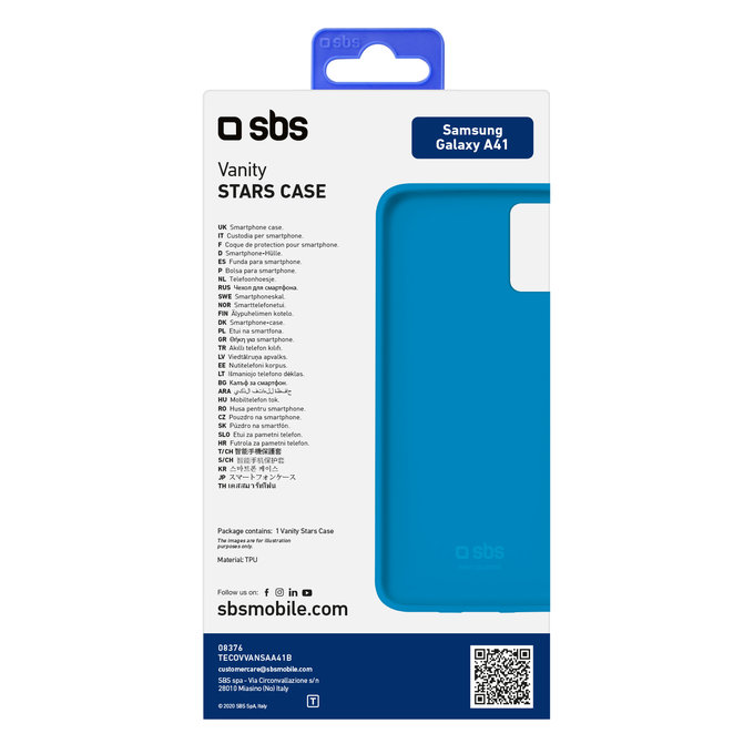 SBS - Caz Vanity pentru Samsung Galaxy A41, albastru