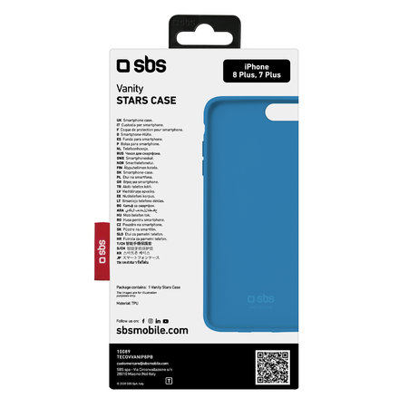 SBS - Caz Vanity pentru iPhone 7 Plus & 8 Plus, albastru