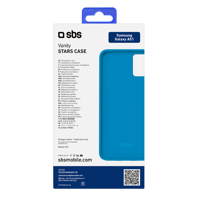 SBS - Caz Vanity pentru Samsung Galaxy A51, albastru