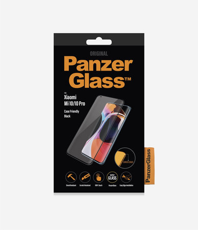 PanzerGlass - Geam Securizat Case Friendly pentru Xiaomi Mi 10, black