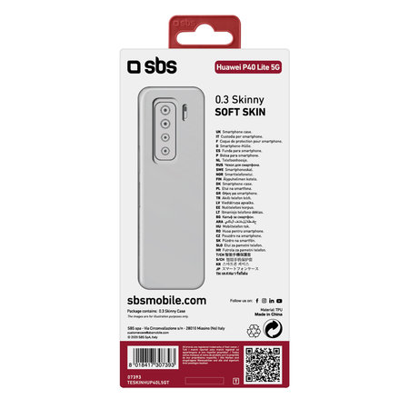 SBS - Caz Skinny pentru Huawei P40 Lite 5G, transparent