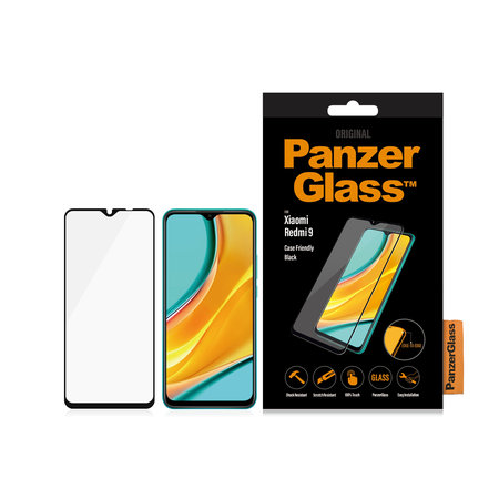 PanzerGlass - Geam Securizat Case Friendly pentru Xiaomi Redmi 9, black