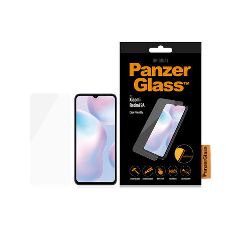 PanzerGlass - Geam Securizat Case Friendly pentru Xiaomi Redmi 9A, negru