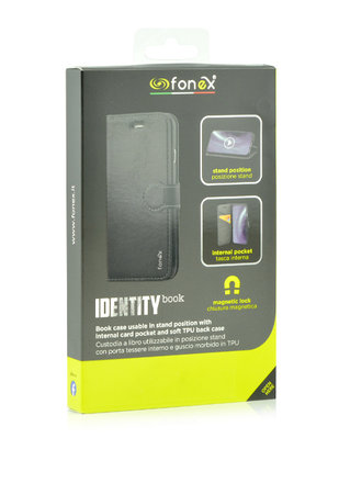 Fonex - Caz Book Identity pentru Samsung Galaxy A20e, negru