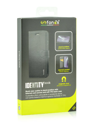 Fonex - Caz Book Identity pentru Samsung Galaxy A10, negru