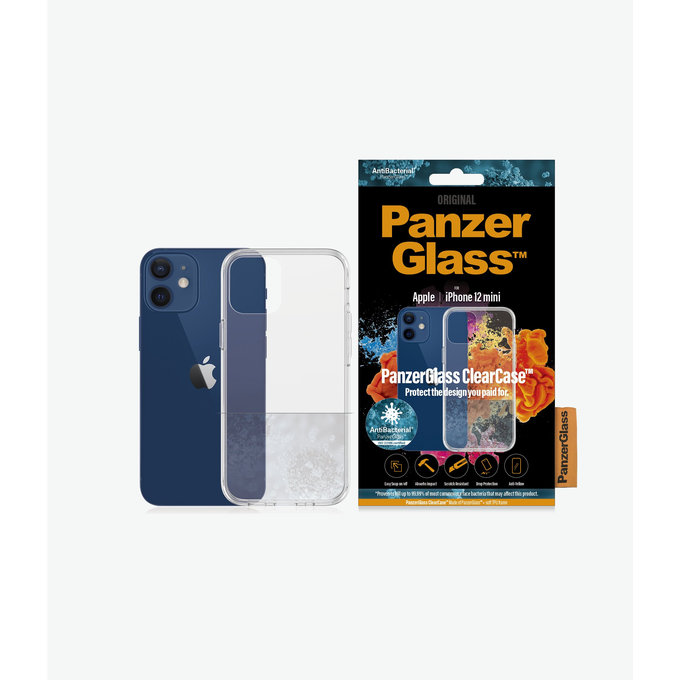 PanzerGlass - Caz ClearCase pentru iPhone 12 mini, transparent