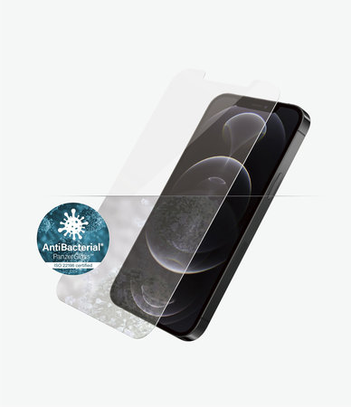 PanzerGlass - Geam Securizat Standard Fit AB pentru iPhone 12 & 12 Pro, transparent