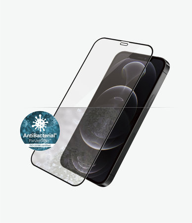 PanzerGlass - Geam Securizat Case Friendly AB pentru iPhone 12 & 12 Pro, negru