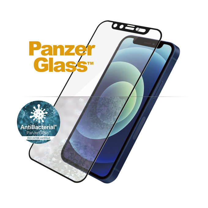 PanzerGlass - Sticlă întârită Case Friendly CamSlider Swarovski AB pentru iPhone 12 mini, neagră
