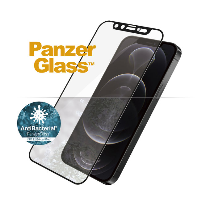PanzerGlass - Sticlă întârită Case Friendly CamSlider Swarovski AB pentru iPhone 12/12 Pro, neagră