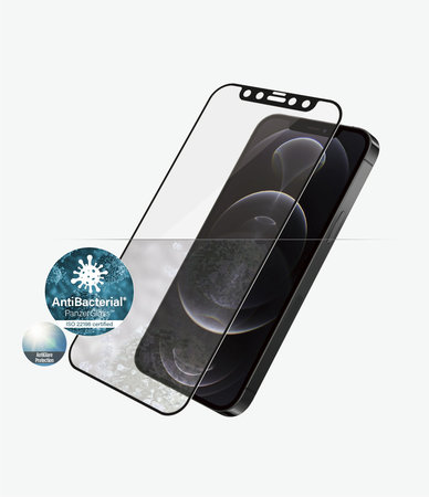 PanzerGlass - Geam Securizat Case Friendly AntiGlare pentru iPhone 12 & 12 Pro, negru