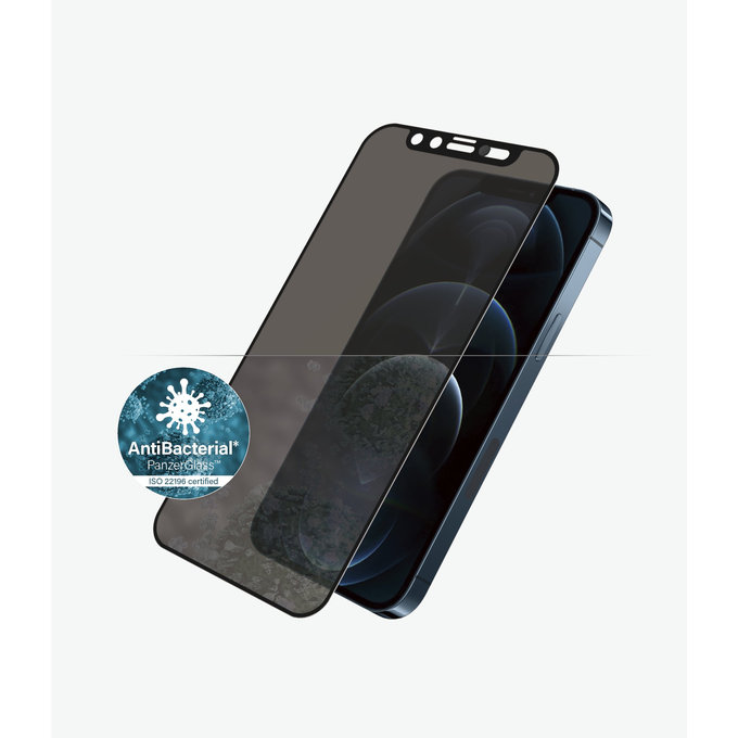 PanzerGlass - Geam Securizat Privacy Case Friendly CamSlider AB pentru iPhone 12 Pro Max, negru