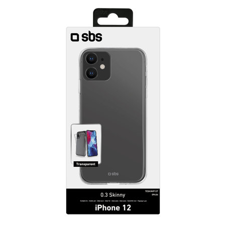 SBS - Caz Skinny pentru iPhone 12 mini, transparent