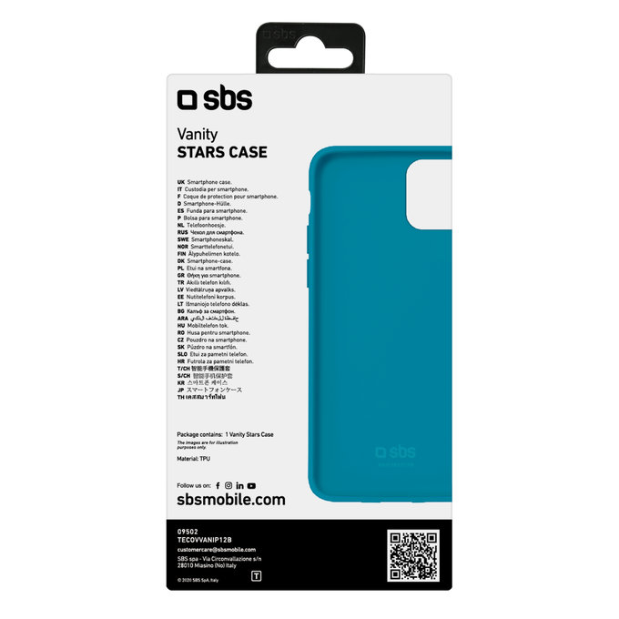 SBS - Caz Vanity pentru iPhone 12 mini, albastru