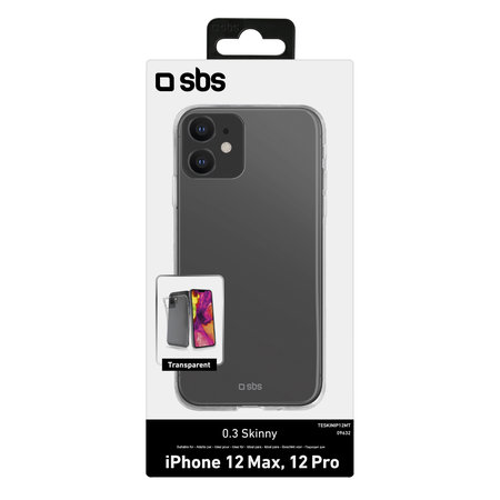 SBS - Caz Skinny pentru iPhone 12 & 12 Pro, transparent