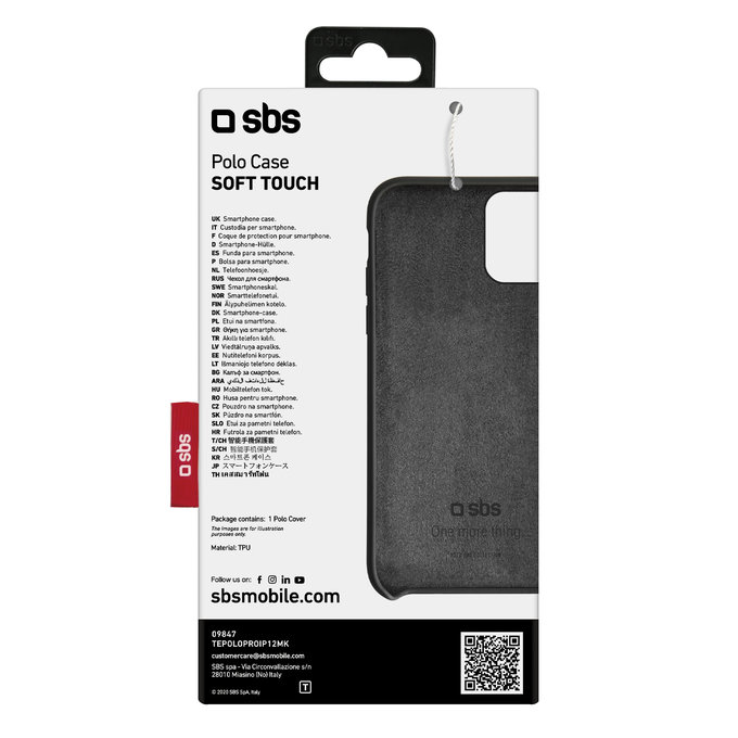 SBS - Caz Polo One pentru iPhone 12 & 12 Pro, negru