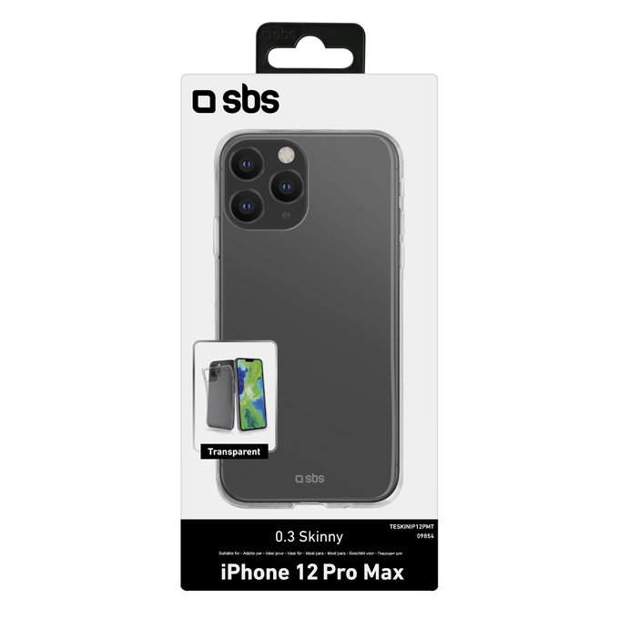 SBS - Caz Skinny pentru iPhone 12 Pro Max, transparent