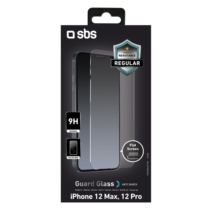 SBS - Geam Securizat pentru iPhone 12 & 12 Pro, transparent