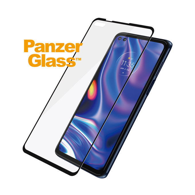 PanzerGlass - Geam securizat Case Friendly pentru Motorola Moto G 5G Plus & One 5G, negru