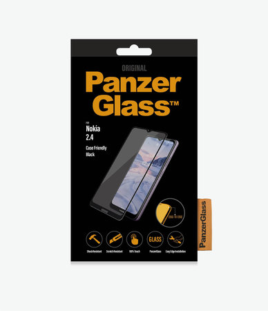 PanzerGlass - Geam Securizat Case Friendly pentru Nokia 2.4, black