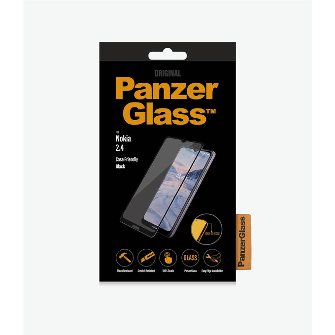 PanzerGlass - Geam Securizat Case Friendly pentru Nokia 2.4, black