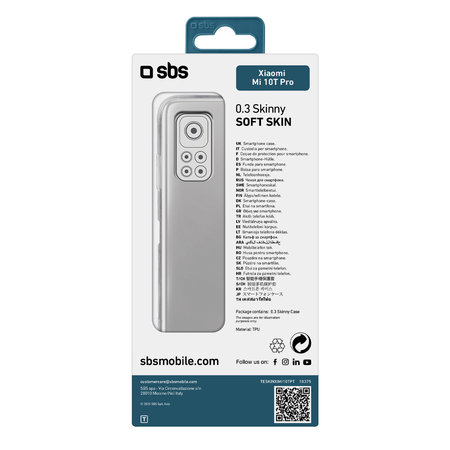 SBS - Caz Skinny pentru Xiaomi Mi 10T Pro, transparent