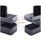 QianLi - Clemă metalică cu umplutură din cauciuc - Span 11mm (4buc)