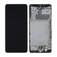 Samsung Galaxy A42 5G A426B - Ecran LCD + Sticlă Tactilă + Ramă (Prism Dot Black) - GH82-24375A, GH82-24376A Genuine Service Pack