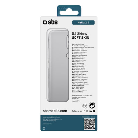 SBS - Caz Skinny pentru Nokia 2.4, transparent