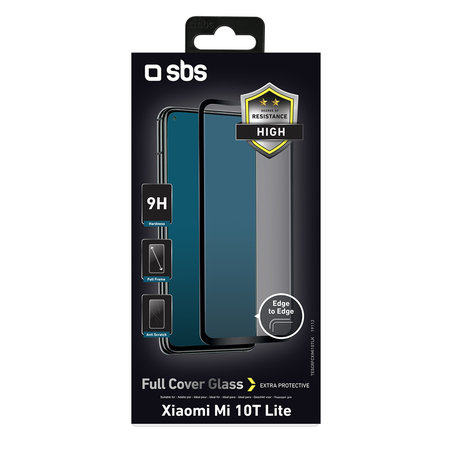 SBS - Geam Securizat Full Cover pentru Xiaomi Mi 10T Lite 5G, negru