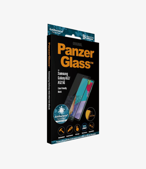 PanzerGlass - Geam securizat Case Friendly AB pentru Samsung Galaxy A52, A52 5G, A52s & A53 5G, negru