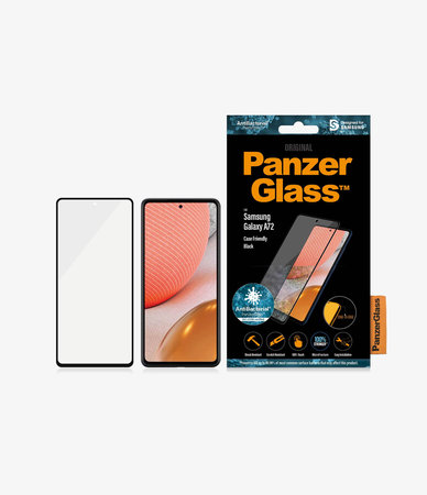 PanzerGlass - Geam Securizat Case Friendly AB pentru Samsung Galaxy A72, negru
