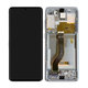 Samsung Galaxy S20 Plus G985F - Ecran LCD + Sticlă Tactilă + Ramă (Cloud White) - GH82-22134B, GH82-22145B Genuine Service Pack