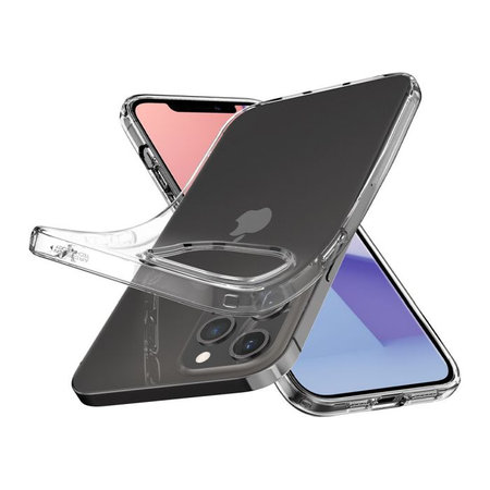 Spigen - Caz Liquid Crystal pentru iPhone 12 & 12 Pro, Crystal Clear
