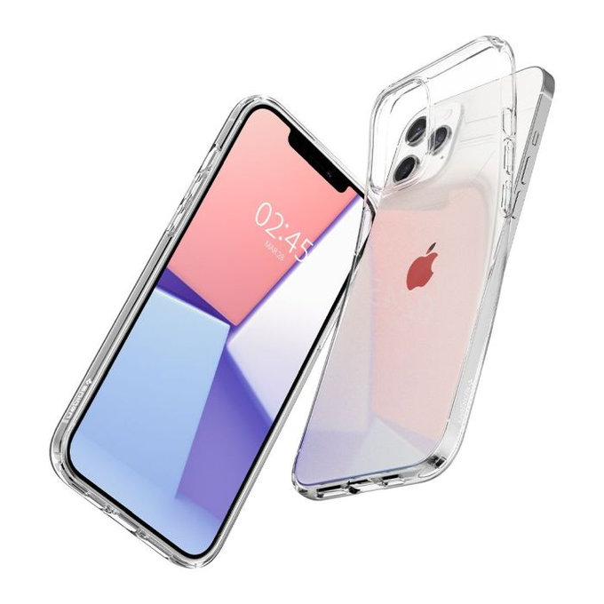 Spigen - Caz Liquid Crystal pentru iPhone 12 & 12 Pro, Crystal Clear