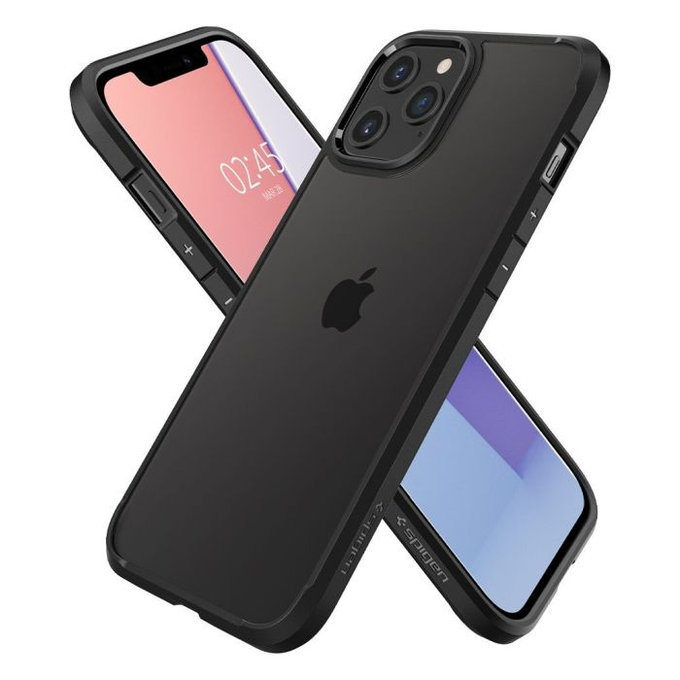 Spigen - Tok Ultra Hybrid - iPhone 12 és 12 Pro, fekete