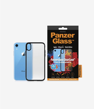 PanzerGlass - Caz ClearCase pentru iPhone XR, black