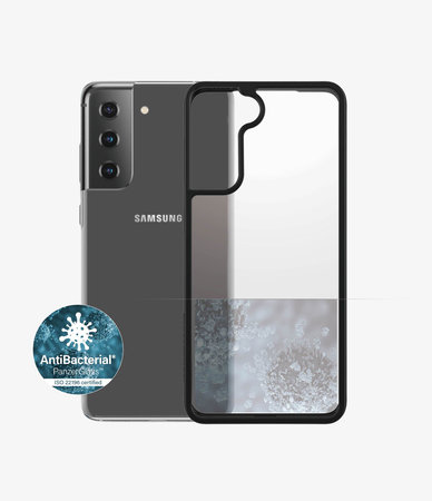 PanzerGlass - Caz ClearCase AB pentru Samsung Galaxy S21, negru