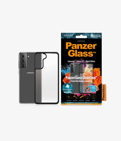 PanzerGlass - Caz ClearCase AB pentru Samsung Galaxy S21, negru