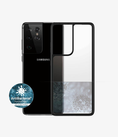 PanzerGlass - Caz ClearCase AB pentru Samsung Galaxy S21 Ultra, negru