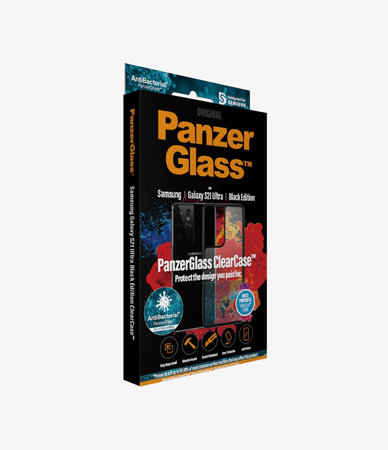 PanzerGlass - Caz ClearCase AB pentru Samsung Galaxy S21 Ultra, negru