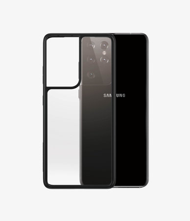 PanzerGlass - Caz ClearCase AB pentru Samsung Galaxy S21 Ultra, negru