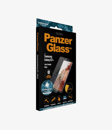 PanzerGlass - Geam Securizat Case Friendly AB pentru Samsung Galaxy S21+, Fingerprint komp., negru