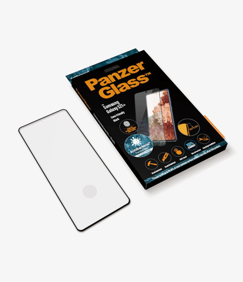 PanzerGlass - Geam Securizat Case Friendly AB pentru Samsung Galaxy S21+, Fingerprint komp., negru