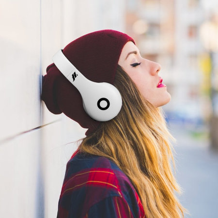 SBS - Că?ti fără fir cu microfon, alb