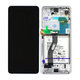 Samsung Galaxy S21 Ultra G998B - Ecran LCD + Sticlă Tactilă + Ramă + Baterie (Phantom Silver) - GH82-24591B, GH82-24925B Genuine Service Pack