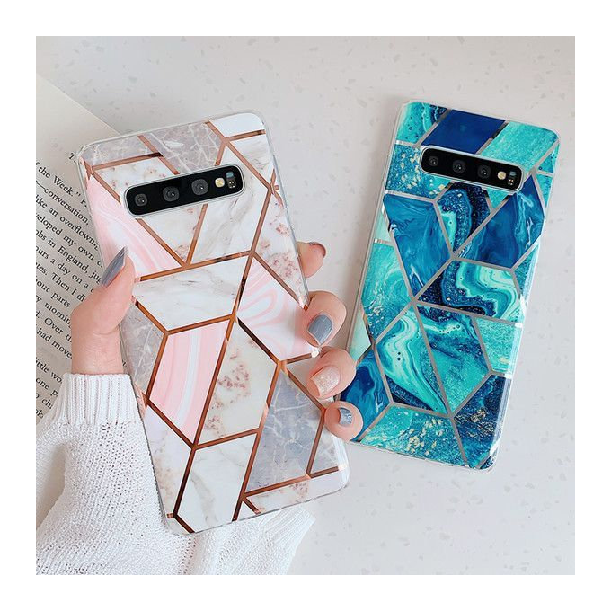 Tech-Protect - Husă Marble pentru iPhone SE 2020/8/7, roz